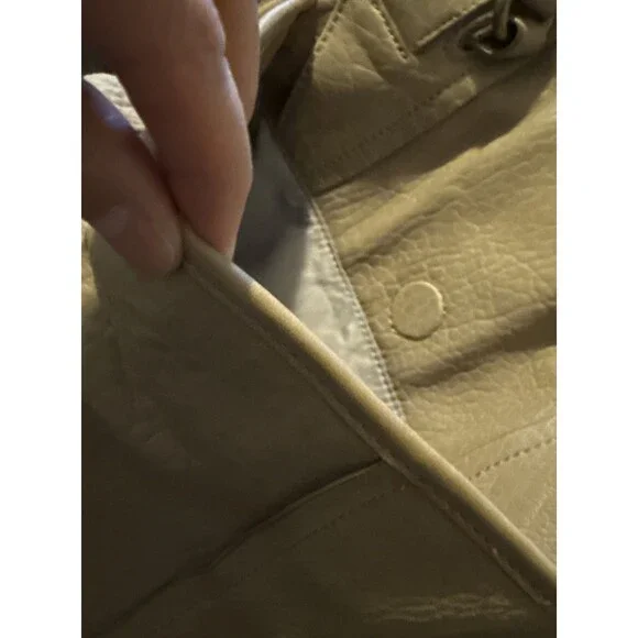 OLIVIA HARRIS Brown Leather Shoulder Bag/Crossbody - Military-ish Look - Picture 10 of 11